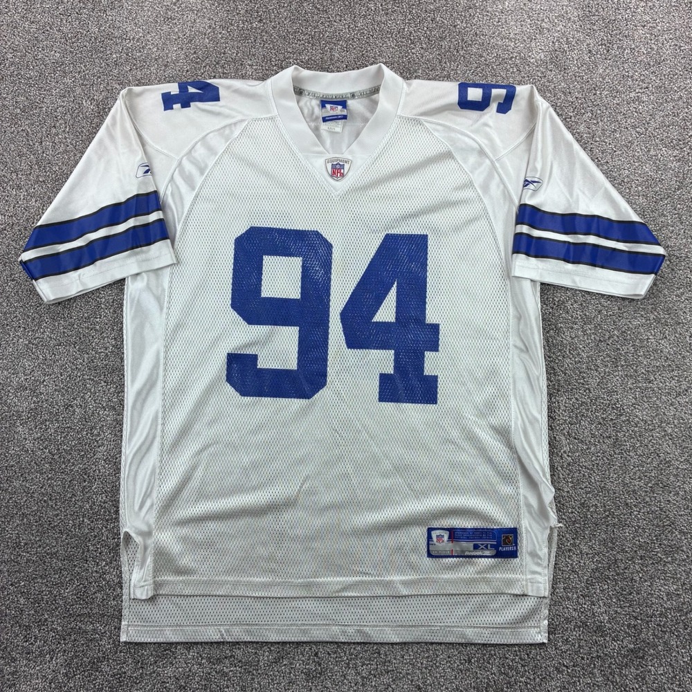 Dallas Cowboys Football Jersey Mens XL White DeMarcus Ware 94‎ Reebok NFL